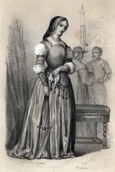 Porträtt av Catherine Sforza (Caterina)