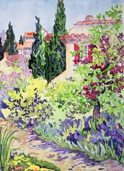Trädgård vid Vaison