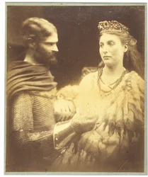 Lancelot och Guinevere, ca 1873 (silvergelatintryck)