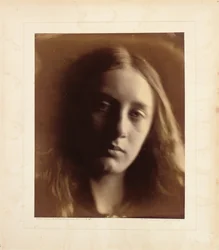May Prinsep som St. John, 1866 (albumintryck)