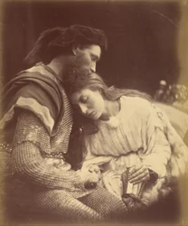 Sir Lancelot och drottning Guinevere skiljs åt