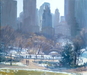 Vinter i Central Park, New York, 1997