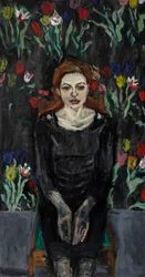 Spring Portrait, (akryl och olja på duk)