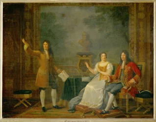 Racine läser "Athalie" inför Ludvig XIV och Mme...