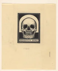 Människoskalle Memento mori (titel på objekt)