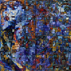 Mosaik i Blau