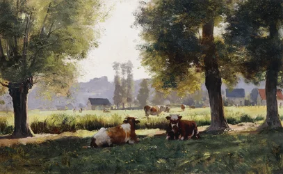 Äng vid Arques-la Bataille, Normandie,