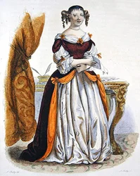 Porträtt av Madame de Sevigne