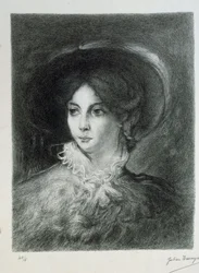 Porträtt av George Sand.
