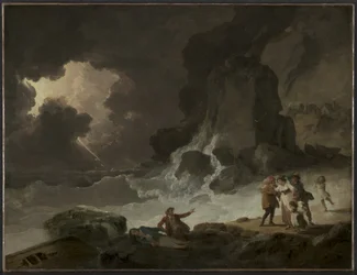 En storm bakom Isle of Wight