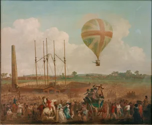 George Biggins Aufstieg i Lunardis Ballon
