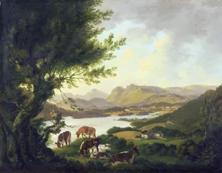 Lake Windemere (olja på duk)