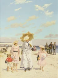 On the Sands, ca 1900 (olja på duk)