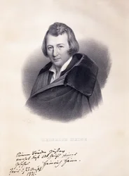 Porträtt av Heinrich Heine, 1839