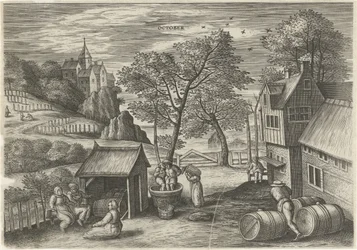 oktober oktober (titel på objekt) De tolv månaderna (serietitel)