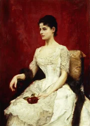 Crimson Roses and Lace, 1887