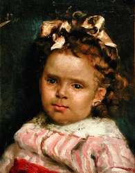 Little Girl Metisse (olja på duk)