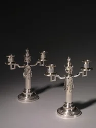 Ljusstake, firma Peter Carl Fabergé