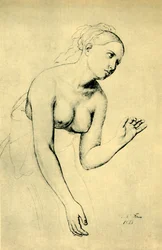 Halvnaken kvinna, 1821, 1943.