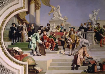 Patronage of the Arts by House of Habsburg: högra delen av en takmålning, 1891 (se även 70754 och 70755)