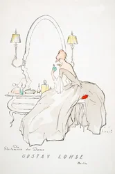 Annons för "Gustav Lohse, Berlin, från Styl, pub 1922 (pochoirtryck)