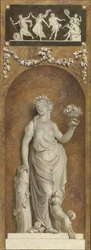 Tapetmålning med bacchante