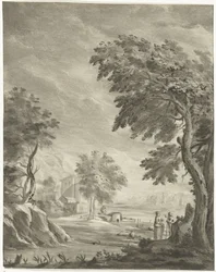Landskap med väg