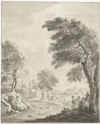 Landskap med väg