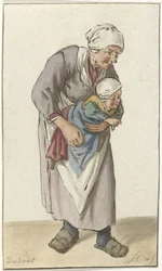 Kvinna med barn