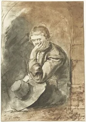 sittande man