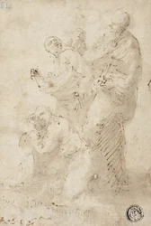 En grupp av figurer, ca 1649