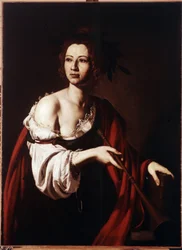 Historiens allegori. Målning av Jose de Ribera kallad il Spagnoletto ""spanjoren"" (1591-1652)