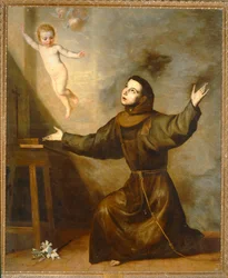 Jesusbarnet uppenbarar sig för Sankt Antonius av Padua (målning)