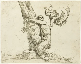 Amor straffar en satyr