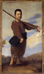 Klumpfotsmålningen av Jose de Ribera kallad il Spagnoletto ""spanjoren"" (1591-1652) (esp.) 1642 Sön. 1,64x0,93m