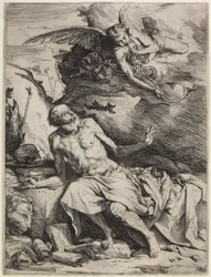 Den helige Jerome höra den sista domens trumpet, ca. 1621