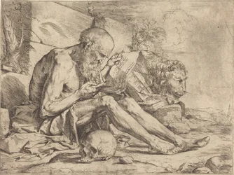 Sankt Hieronymus läser