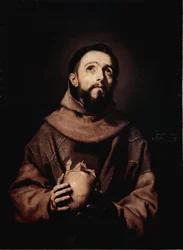 St. Franciskus av Assisi (olja på duk