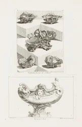 Different Desseins de Sallieres (olika mönster för salträtter), pl. 63 i Juste-Aureles verk