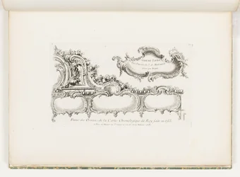 Part of the Ornamentation of the 1733 Chronology (Gamla testamentet) för konungen], pl. 35 i verk av Juste Aurele Meissonnier