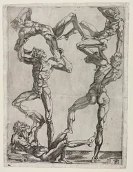 Pyramid of Five Men, ca. 1543.