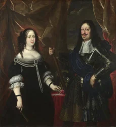 Dubbelporträtt av storhertig Ferdinand II av Toscana och hans hustru Vittoria della Rovere, 1660-talet