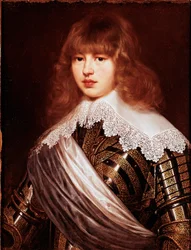 Porträtt av prins Valdemar Christian av Danmark Målning av Justus Sustermans (1597-1681) Palazzo Pitti från 1600-talet, Florens