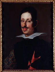 Porträtt av storhertigen av Toscana Ferdinand II de Medicis (olja på duk).