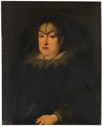 Spanska: María Magdalena de Austria-Estiria, gran duquesa de Toscana Porträtt av Maria Maddalena av Österrike som änka