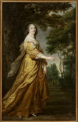 Louise Marie de Gonzague Nevers (Marie Louise de Gonzague ou de Mantoue), drottning av Polen - Porträtt av Marie Louise Gonzaga (1611-1667), drottning av Polen, av Egmont, Justus van (1601-1674) (Justus av Egmont) . olja på duk