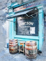 Ingången till Rustic Blue Bar