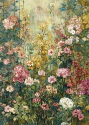 En färgsprakande blomsterträdgård