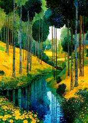 Den gula blommans skogsbäck