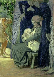Heliga familjen, ca 1913 (olja på duk)
